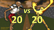 Thumbnail for 20 Revenants vs 20 Arch-viles - Monster Infighting - Doom II Retro Battles | GG Retro Battles