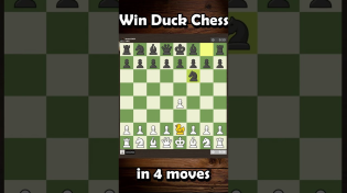 Thumbnail for Win at Duck Chess in 4 Moves! - Opening for White #shorts | ChessDV