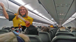 Thumbnail for World's Funniest Flight Attendant Leaves Passengers In Hysterics | Caters Clips