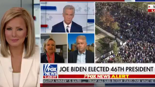 Thumbnail for Fox News anchor doesn't realize she's live on air when a guest refuses to admit Joe Biden won the presidency