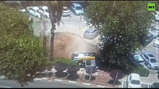 Thumbnail for The anti-semitic sinkhole is devouring Jewish cars in front of a hospital in Jerusalem.