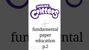 Thumbnail for fundamental paper education + smiling critters(2/4)/#short#fundamentalpapereducation#smilingcritters | 🌷red_chan💖