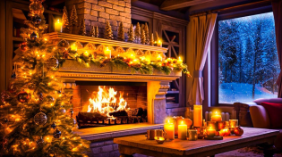Thumbnail for 24/7 Classic Christmas Music with Fireplace 🎅🏼🎄 Instrumental Christmas Piano & Relaxing Fire Sounds | Cozy Cottage